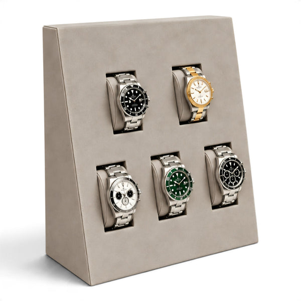 Watch Display Wedges with Removable Pillows | 1, 2,3,4 & 5 Position Watch Options